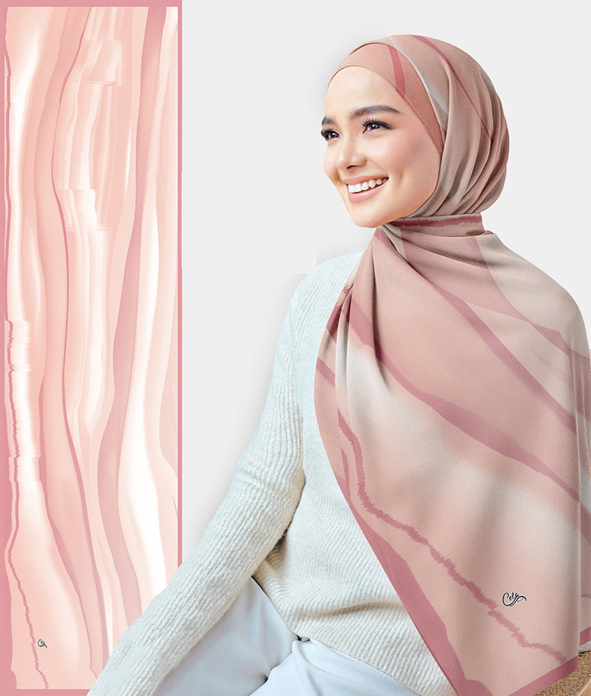 Graceful Printed Chiffon Scarf - Lightweight Rectangular Shawl for Women - Perfect for Spring, Summer, Beach & Evening Wear