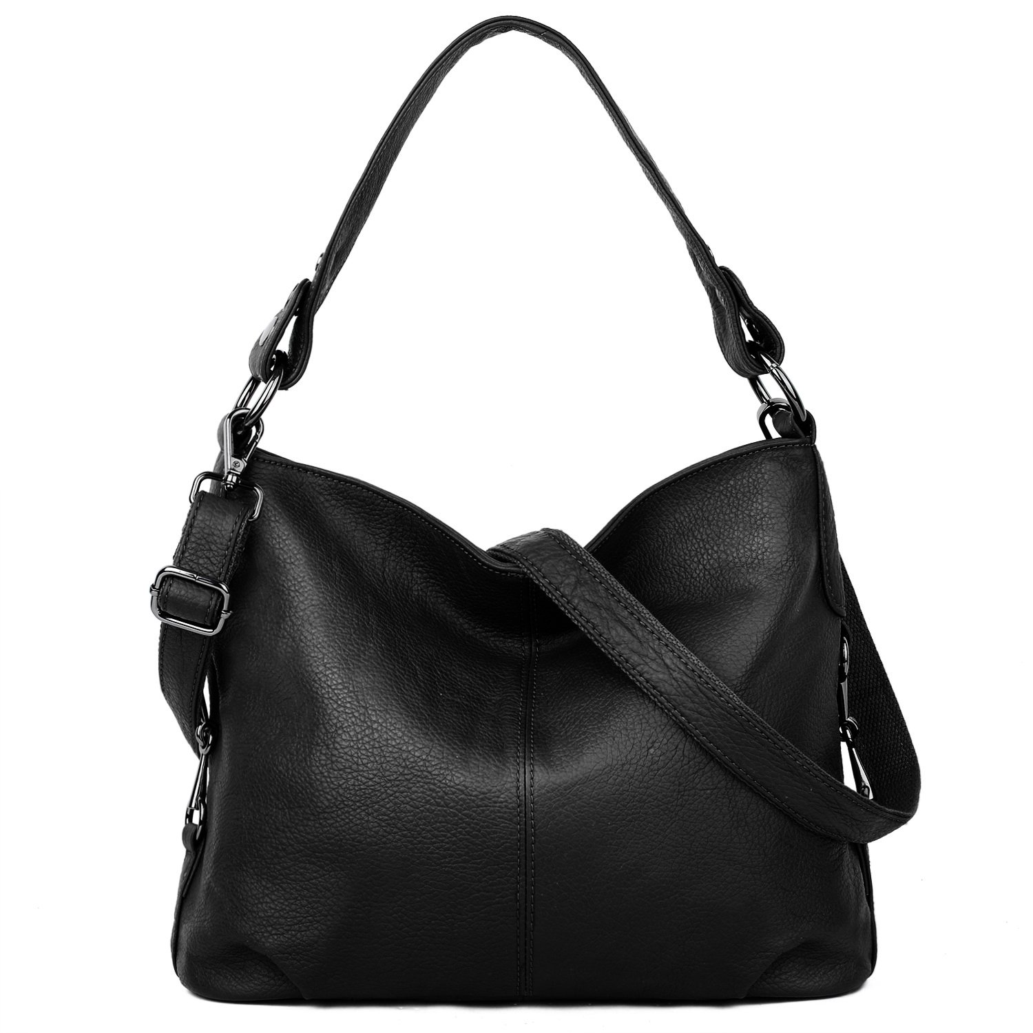 YALUXE Genuine Leather Shoulder Bag for Women - Stylish Hobo Purse & Crossbody Handbag - Perfect for Work, Travel & Everyday Use