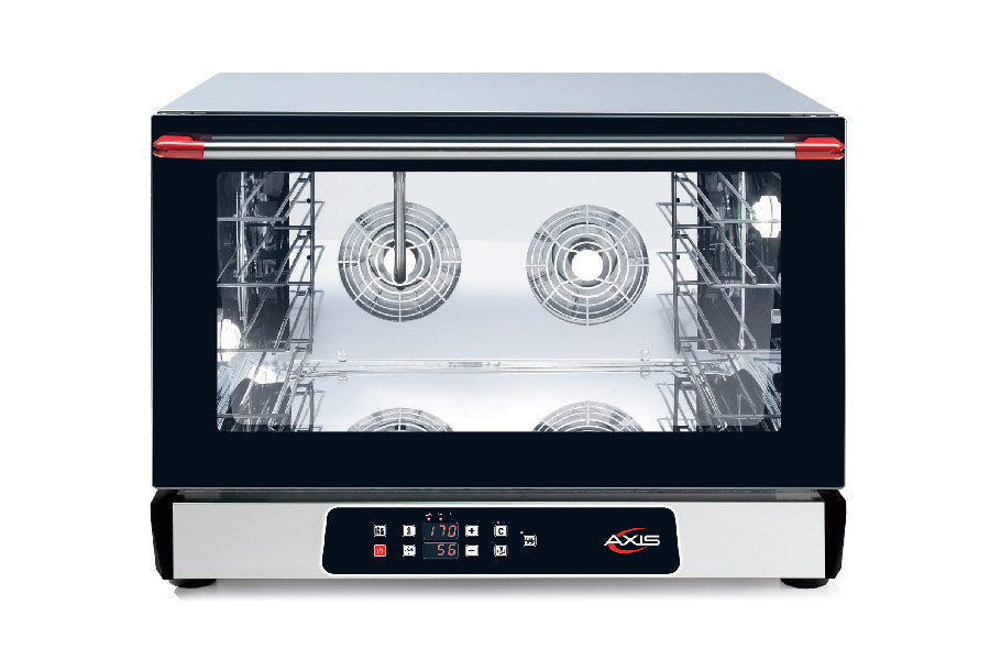 Axis AX 824RHD Commercial Full Size 4-Shelf Convection Oven with Humidity Control - Perfect for Bakeries, Restaurants & Large-Scale Food Production