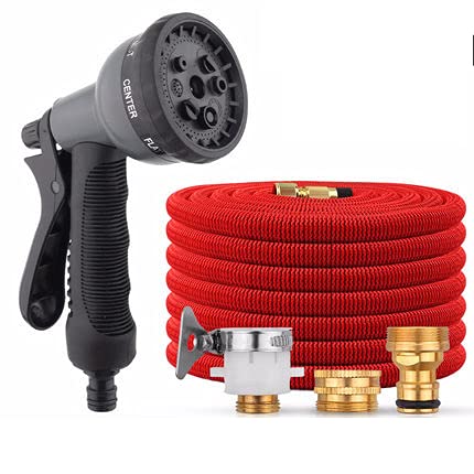 **Expandable Garden Hose - 50ft Lightweight & Leakproof Retractable Water Hose with 8-Function Nozzle, Durable Flexible Hose for Outdoor Gardening, Lawn Watering, Car Washing & Pool Cleaning**