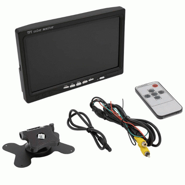 iBeam TE 7VS 7-Inch Dash Mountable Video Monitor - HD Display for Truck, RV & Fleet Vehicles - Perfect for Rear View Backup & Blind Spot Monitoring