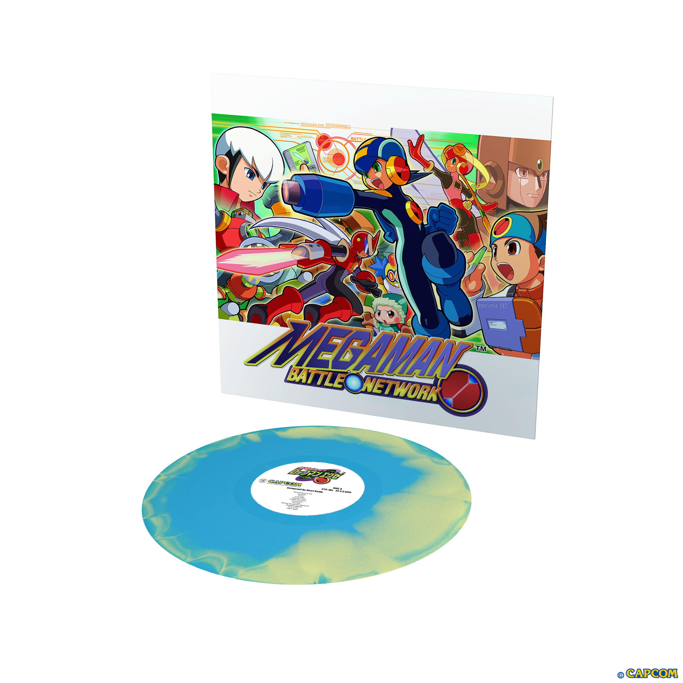 Mega Man Battle Network Original Video Game Soundtrack LP - Limited Edition Vinyl Record by Mondo | Perfect for Gaming Enthusiasts & Retro Music Collectors