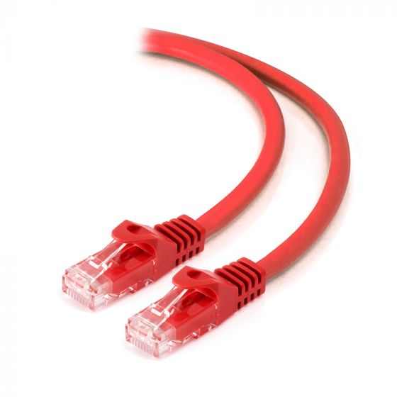 High-Speed Red CAT6 Ethernet Cable 50ft - 1000Mbps, 550MHz, RJ45, UTP, LAN, Internet, Gaming, Streaming - Perfect for Home Office, Gaming Setup & Network Installations