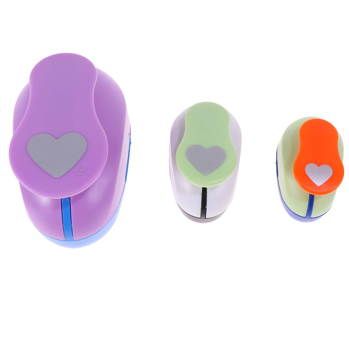 3-Piece Circle, Heart & Snowflake Paper Punch Set for Scrapbooking, DIY Crafts, Card Making & Decorative Hole Punching - Manual Handheld Puncher for Kids & Adults