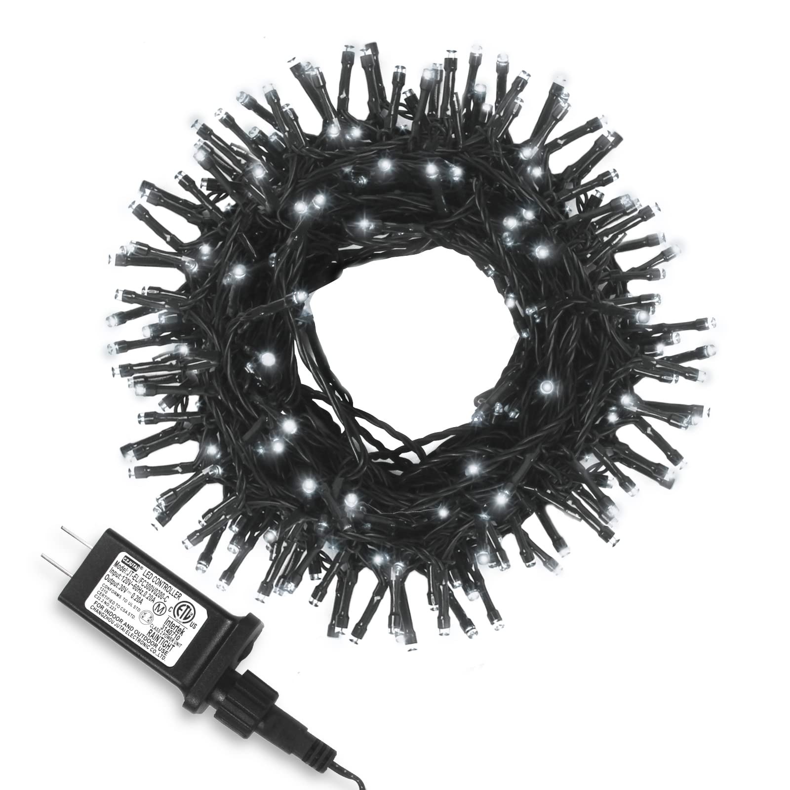 OBABA 95FT 240 LED Halloween String Lights Outdoor/Indoor - Waterproof Fairy Christmas Lights with Green Wire & 8 Lighting Modes - Perfect for Party Decor, Xmas Tree, Garden, Bedroom, Wedding, Patio & Holiday Decoration