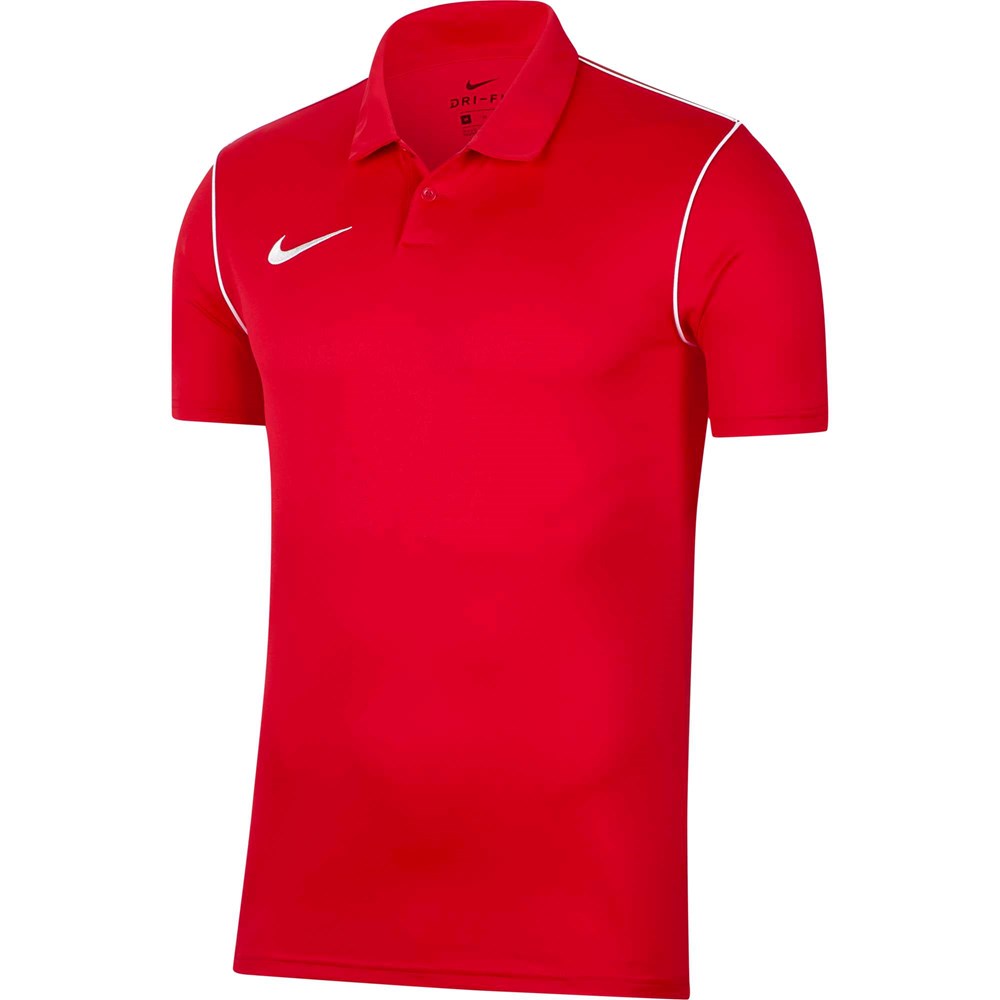 Nike Park 20 Polo Shirt for Men - Breathable Cotton Golf & Casual Wear (University Red) - Perfect for Sports, Office & Outdoor Activities