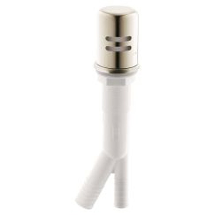 Polished Nickel Air Gap with Escutcheon - 105895NL - Perfect for Kitchen Sink Drainage and Dishwasher Installation