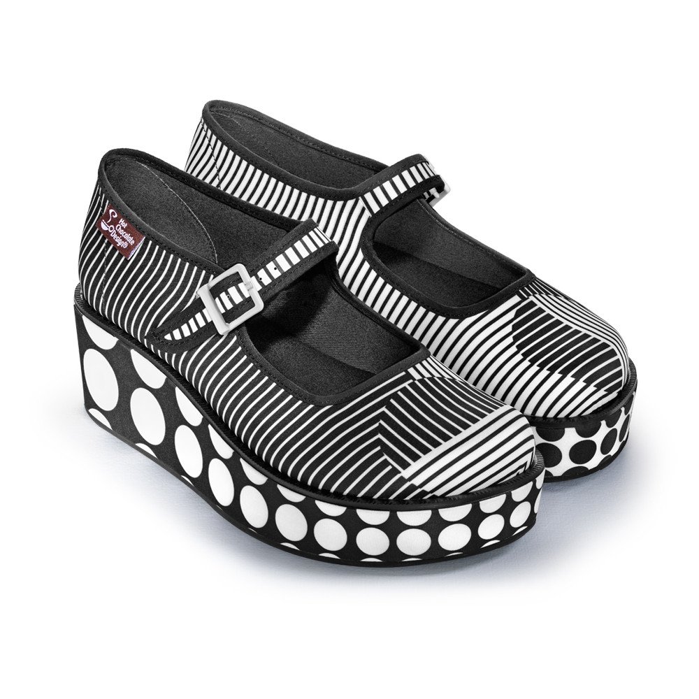 Stylish Women's Mary Jane Platform Shoes - Hot Chocolate Design Chocolaticas for Casual & Office Wear