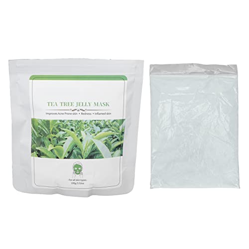 Tea Tree Jelly Mask Powder - Pore Tightening & Refining Peel Off Face Mask for Acne Prone Skin | Professional Beauty Salon & At-Home Skincare Treatment