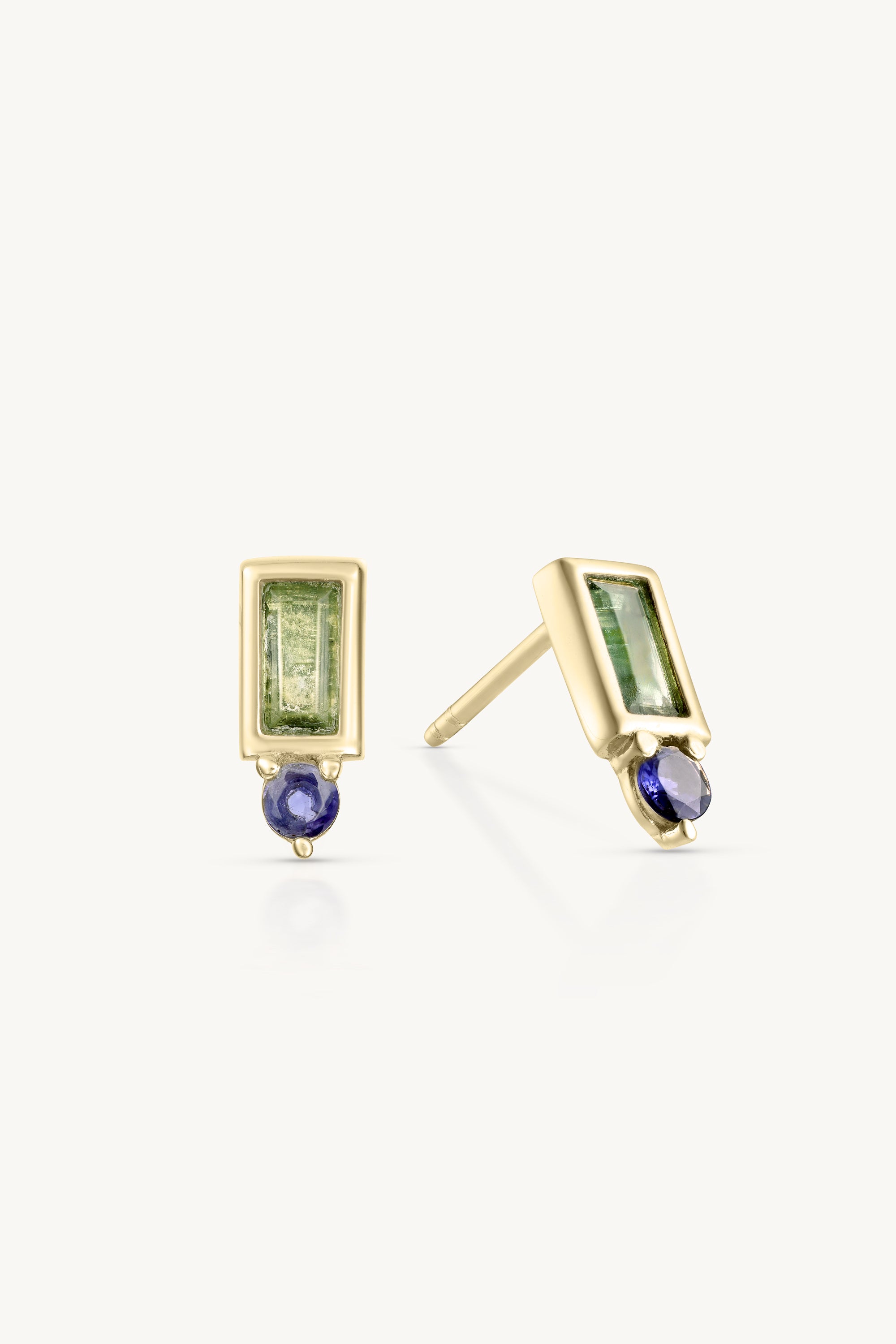 Bridget Gold Stud Earrings for Women - 14K Gold Plated Small Hoop Earrings - Perfect for Everyday Wear, Parties & Gifts