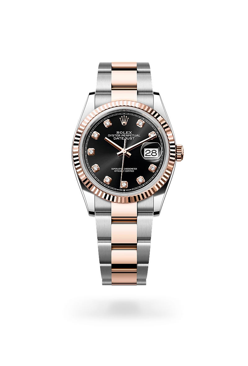 Rolex Datejust 36 Watch - Everose Rolesor, Oystersteel & 18K Everose Gold, Ref. M126231-0020 | Luxury Dress Watch for Men, Perfect for Business & Formal Occasions