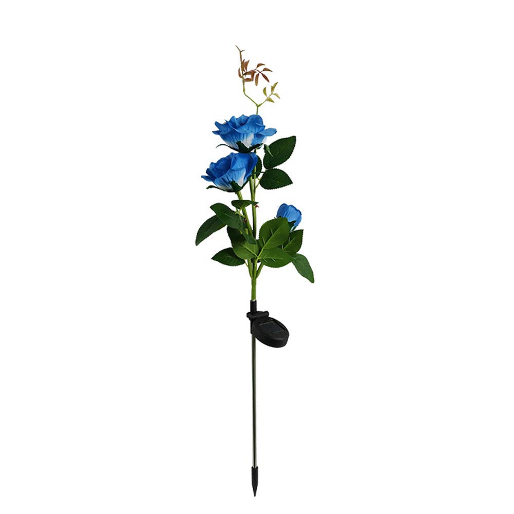 Solar Powered LED Rose Lamp - Outdoor Artificial Flower Light for Garden, Yard, Courtyard Decor | Waterproof & Weather Resistant | Perfect for Romantic Nights, Wedding Decorations, and Holiday Lighting