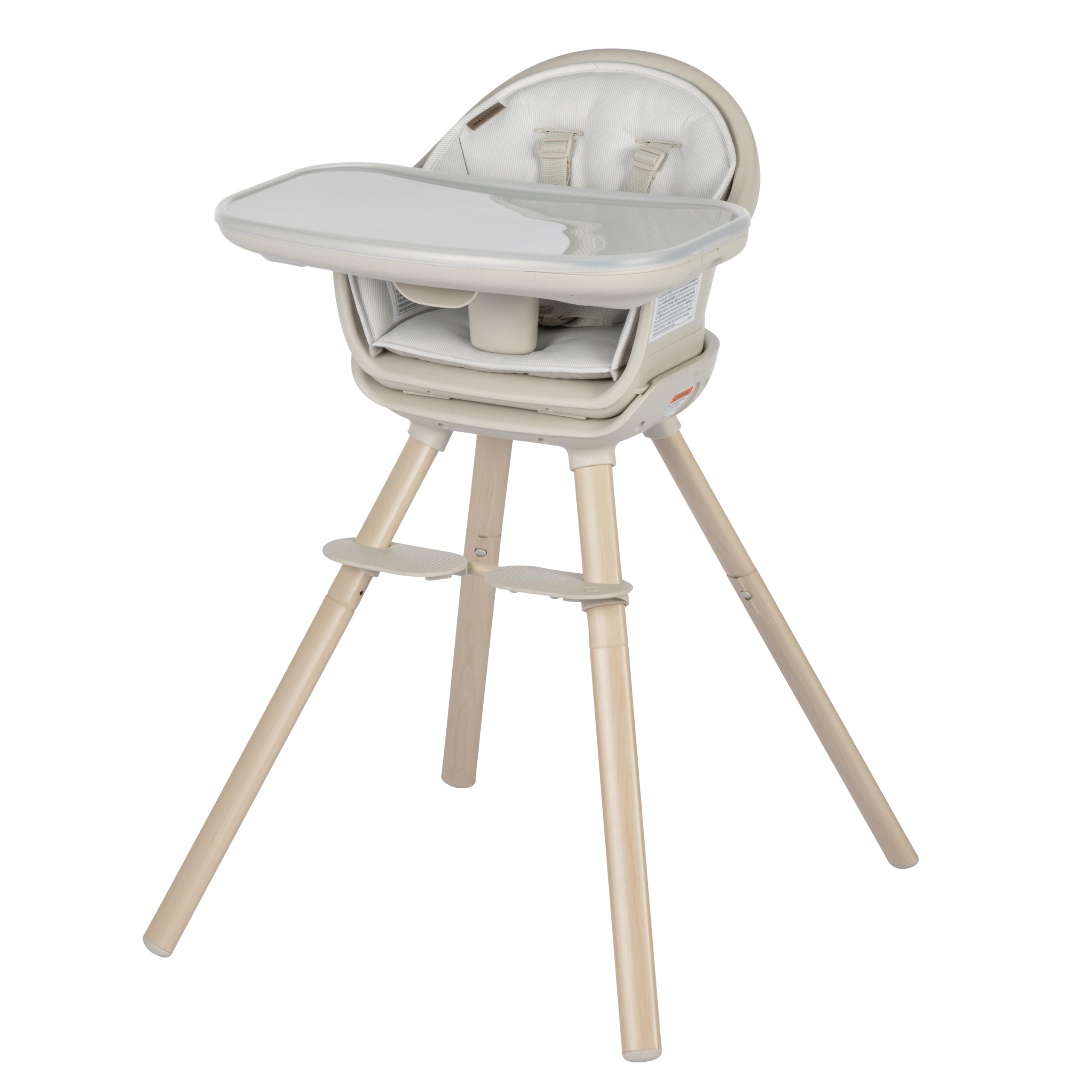 Maxi-Cosi Moa 8-in-1 Convertible High Chair for Babies & Toddlers - Lightweight, Compact & Machine Washable - Classic Oat Color - Perfect for Dining, Travel & Small Spaces