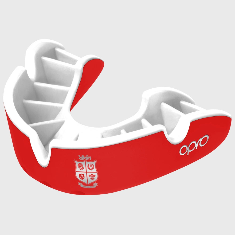 Opro Silver Gen4 Mouthguard for Rugby & Contact Sports - British and Irish Lions Edition - Perfect for Rugby Training, Boxing, and Martial Arts Protection