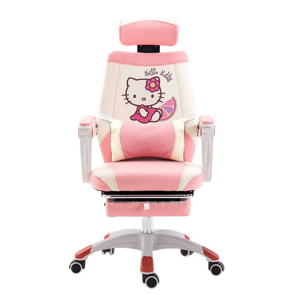 OUG Ergonomic Gaming Chair - Reclining Office Chair with Cute Cat Pattern, Comfortable for Bedroom, Study & Workspace (108-114x64cm) - Perfect for Gamers, Remote Work & Home Office Setup