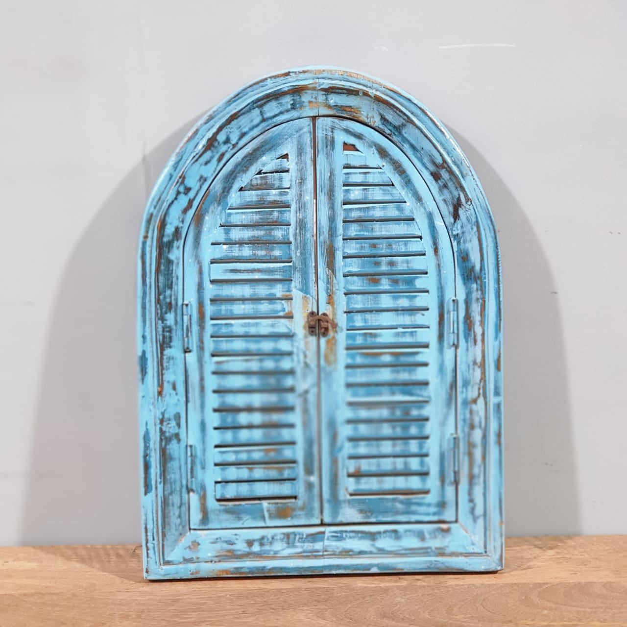 Handmade Indian Wooden Mirror Frame - Intricate Carved Design, 60x5x45cm - Perfect for Home Decor, Bedroom, Living Room & Window Accents