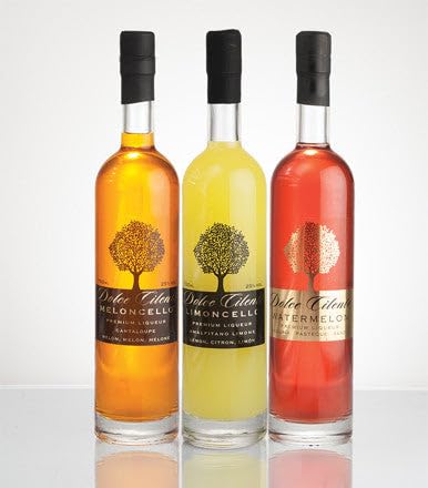 Dolce Cilento Italian Liqueur Gift Set - 3 Bottles (750ml Each) Limoncello, Meloncello & Watermeloncello - Perfect for Cocktails, Desserts & Party Favors