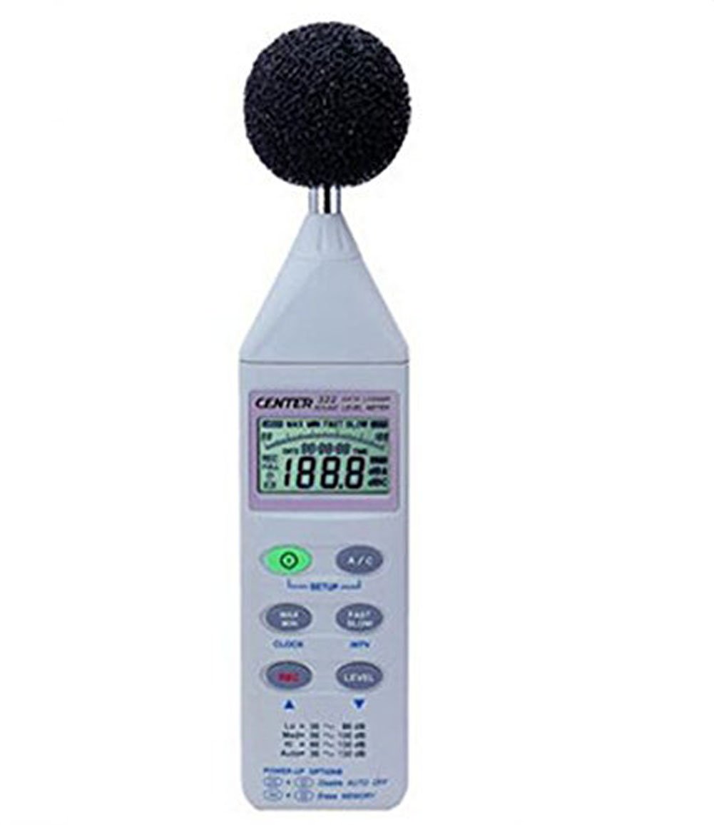 SSEYL CENTER322 Digital Sound Level Meter with Data Logger - Professional Noise Measurement Device for Industrial, Construction & Environmental Use