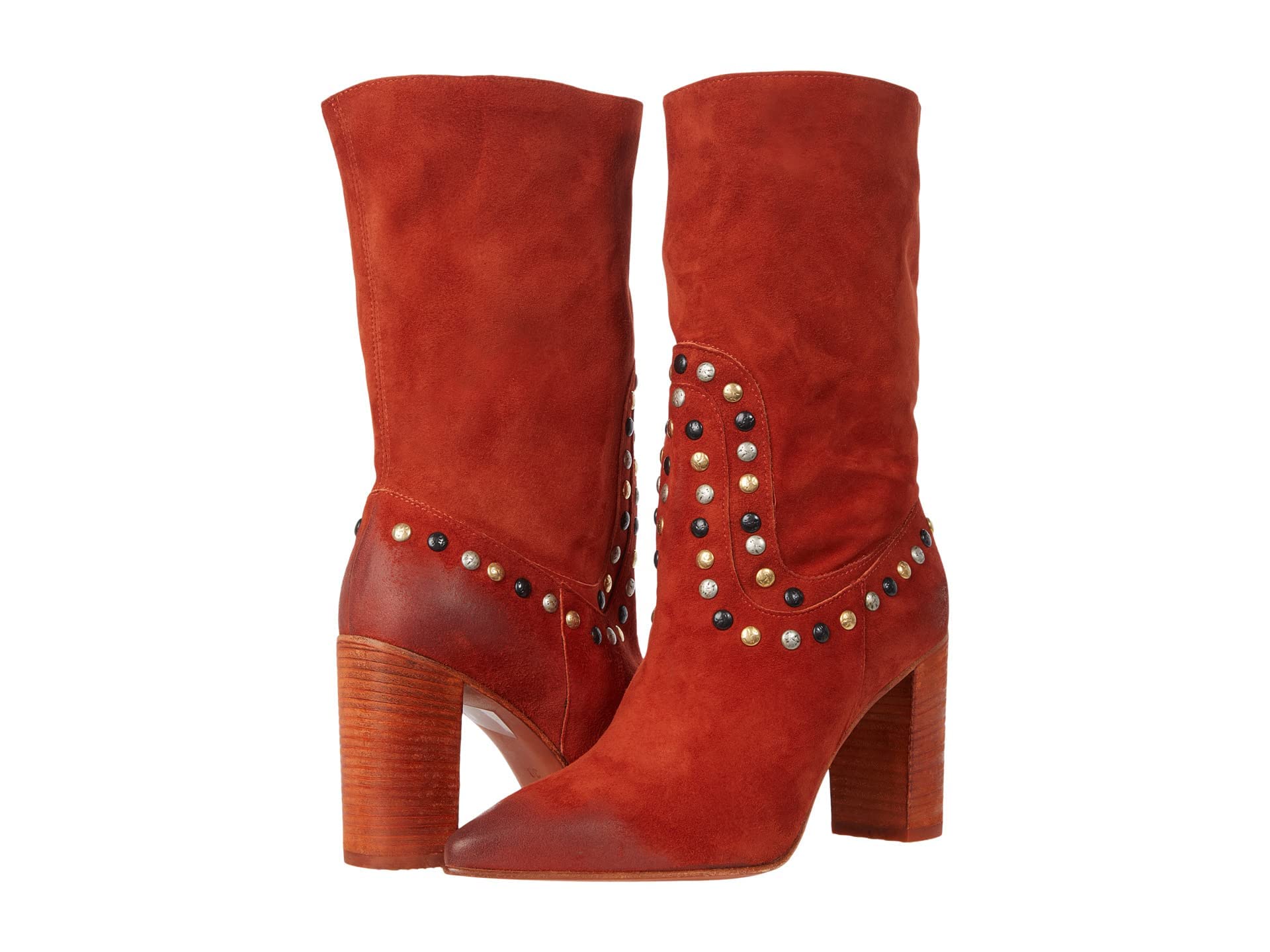 Free People Studded Dakota Heel Boot - Women's Fashion Ankle Booties with Metal Accents | Perfect for Fall Outfits, Date Nights & Casual Wear
