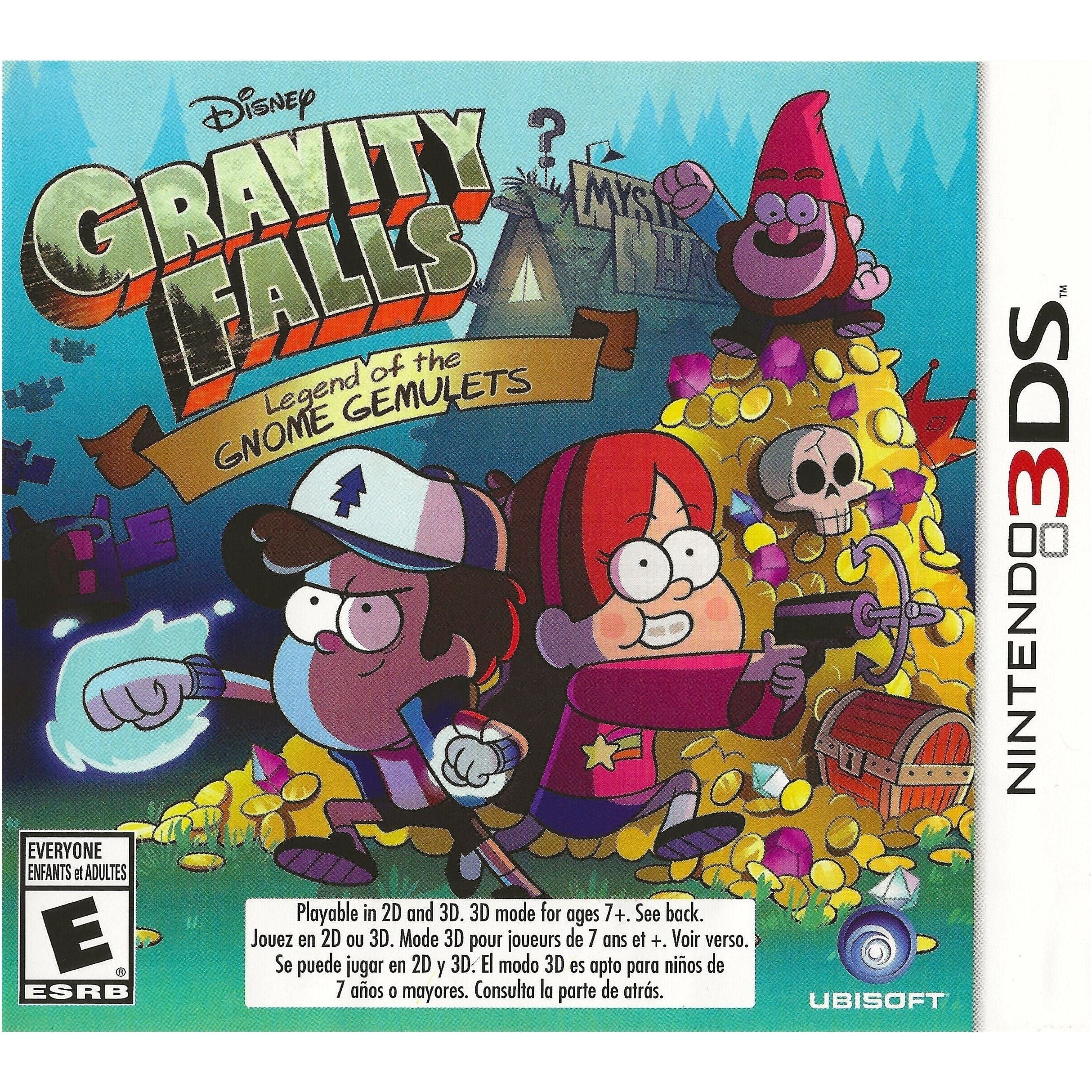 Gravity Falls Legend of the Gnome Gemulets Nintendo 3DS Game - Complete in Case | Adventure Game for Kids & Fans | Perfect for Travel & Family Game Nights