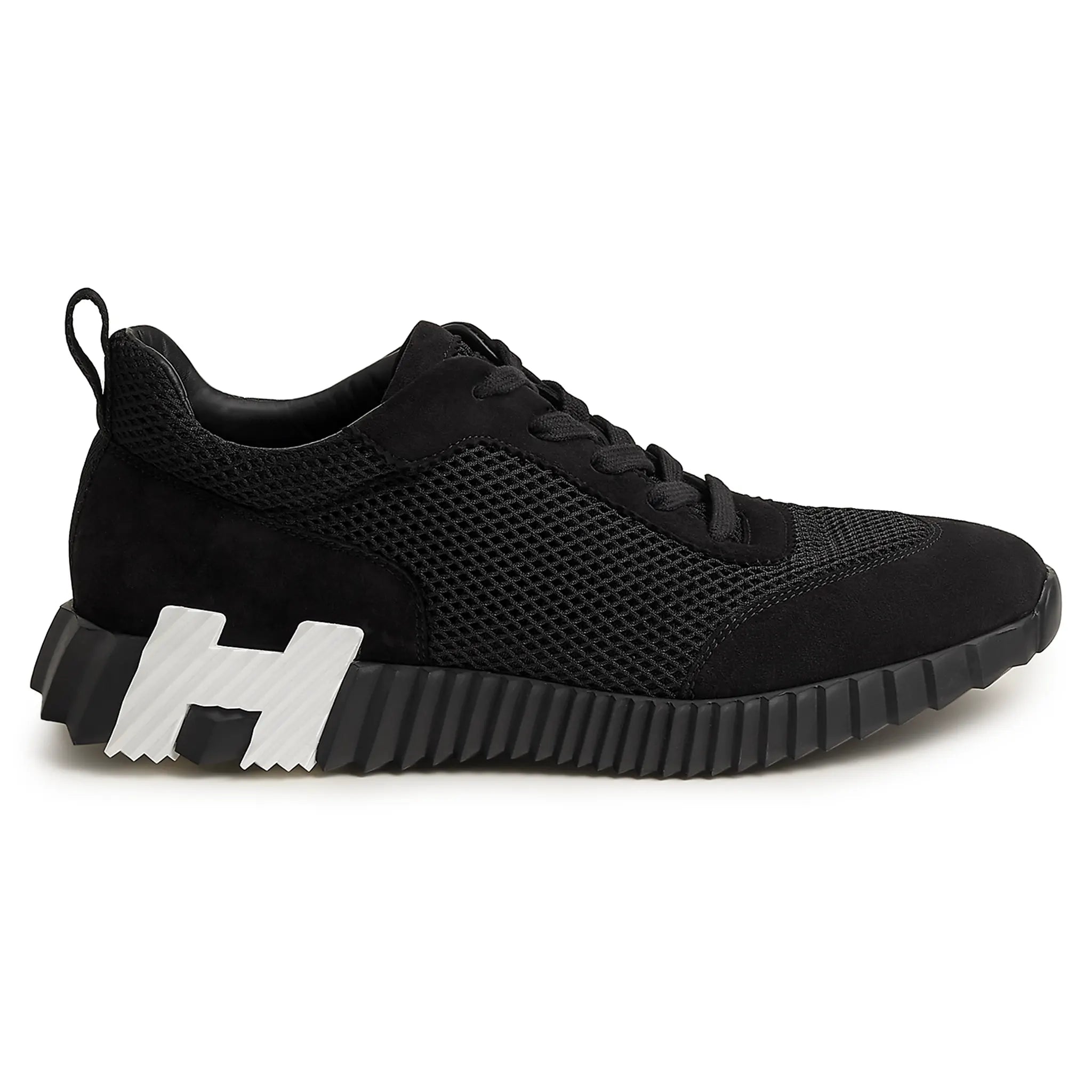 Hermès Paris Bouncing Sneaker - Black Luxury Leather Sneakers for Men & Women | Perfect for Casual Wear, Office & Fashion Outings