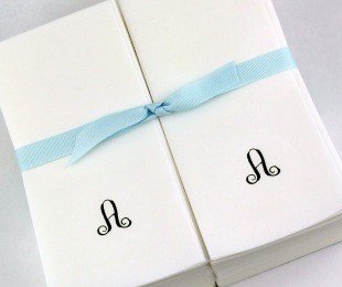Personalized Black Script Initial A Disposable Linen Guest Hand Towels with Ribbon - 200 Count - Perfect for Weddings, Parties & Luxury Events