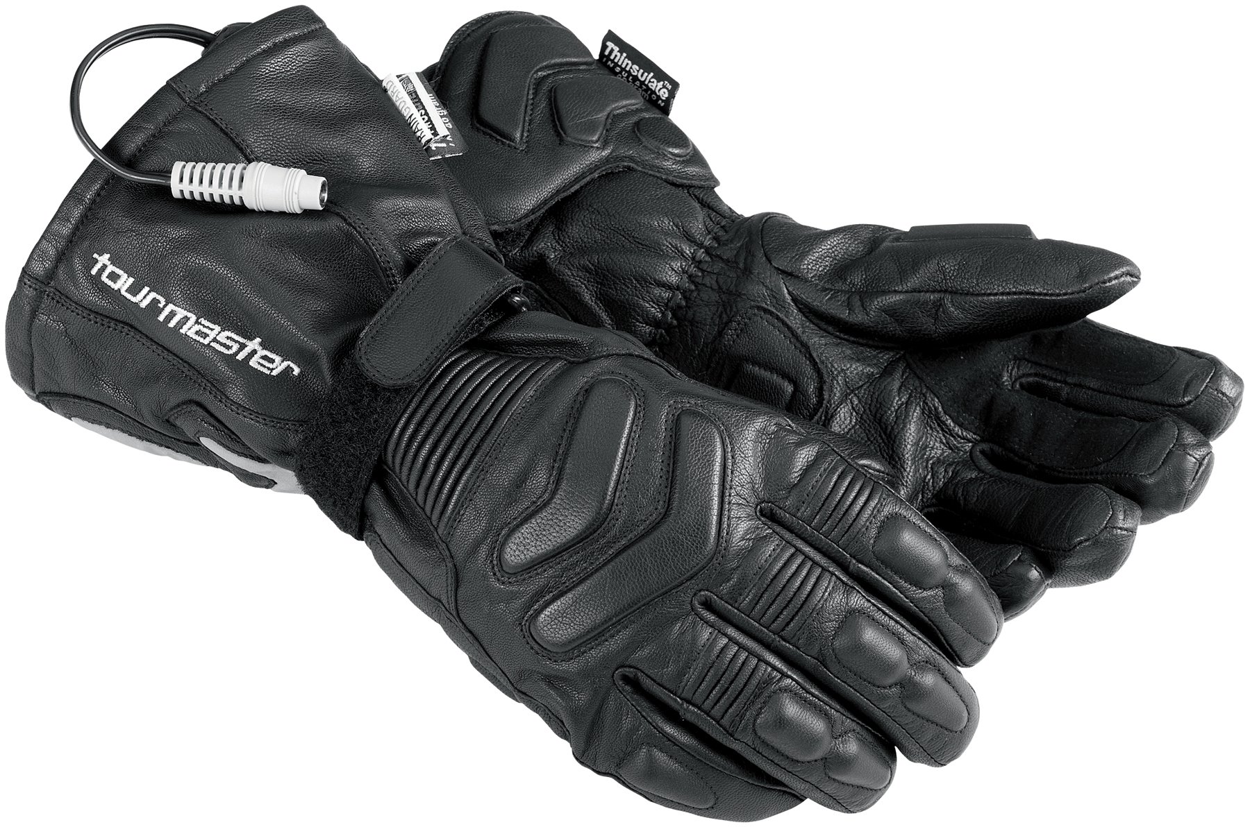 TourMaster Synergy 2.0 Electric Heated Leather Gloves for Men & Women - Battery Powered Winter Motorcycle Gloves - Windproof & Waterproof for Skiing, Snowboarding & Outdoor Activities