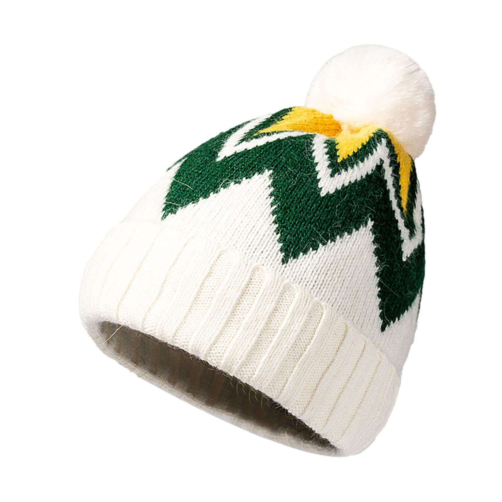 Men & Women's Winter Fashion Hats - Warm Striped Wool Knit Beanie for Cold Weather | Cozy Unisex Winter Accessory for Outdoor Activities, Skiing & Snowboarding