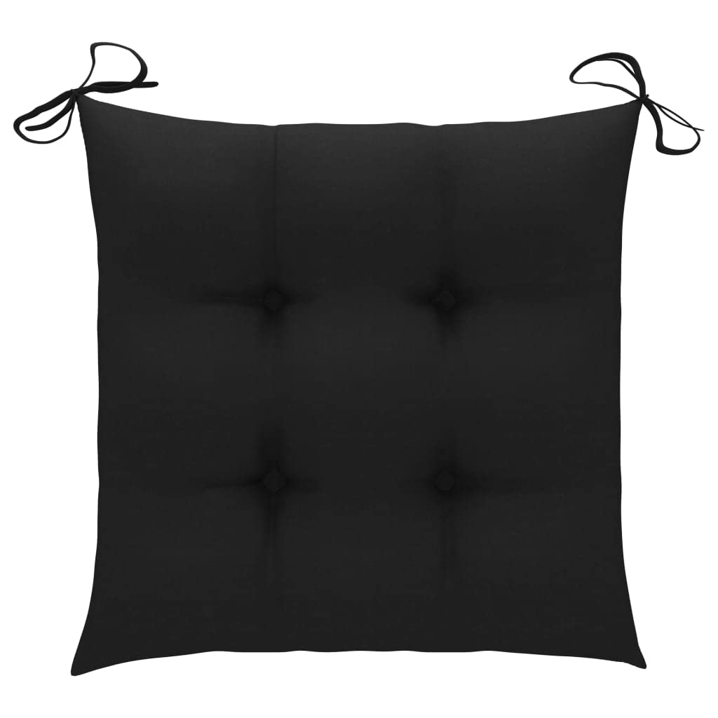 Premium 6-Pack Black Seat Cushions (19.7