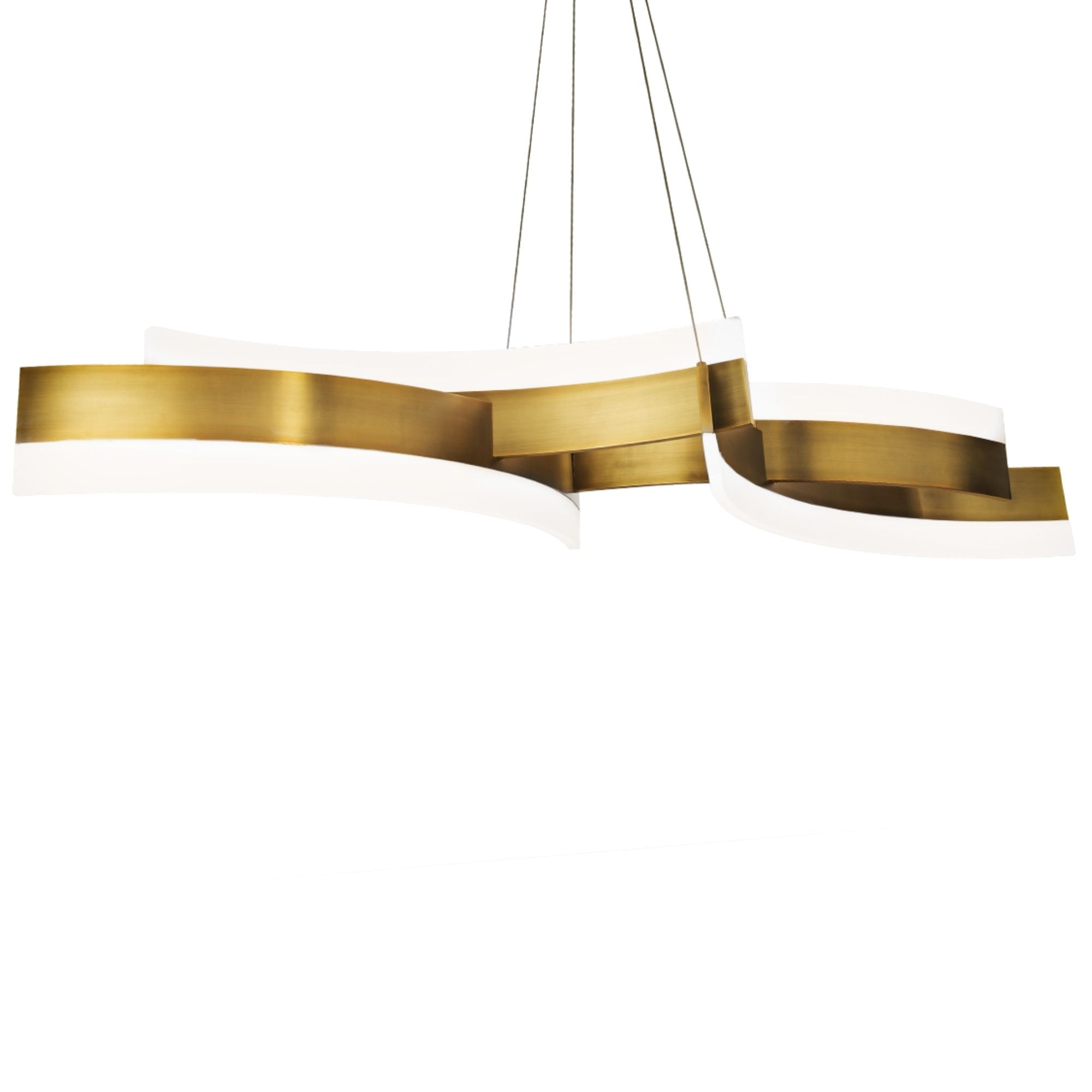 Modern 57 LED Pendant Light Fixture - Dimmable Hanging Chandelier for Kitchen Island, Dining Room & Bedroom Lighting