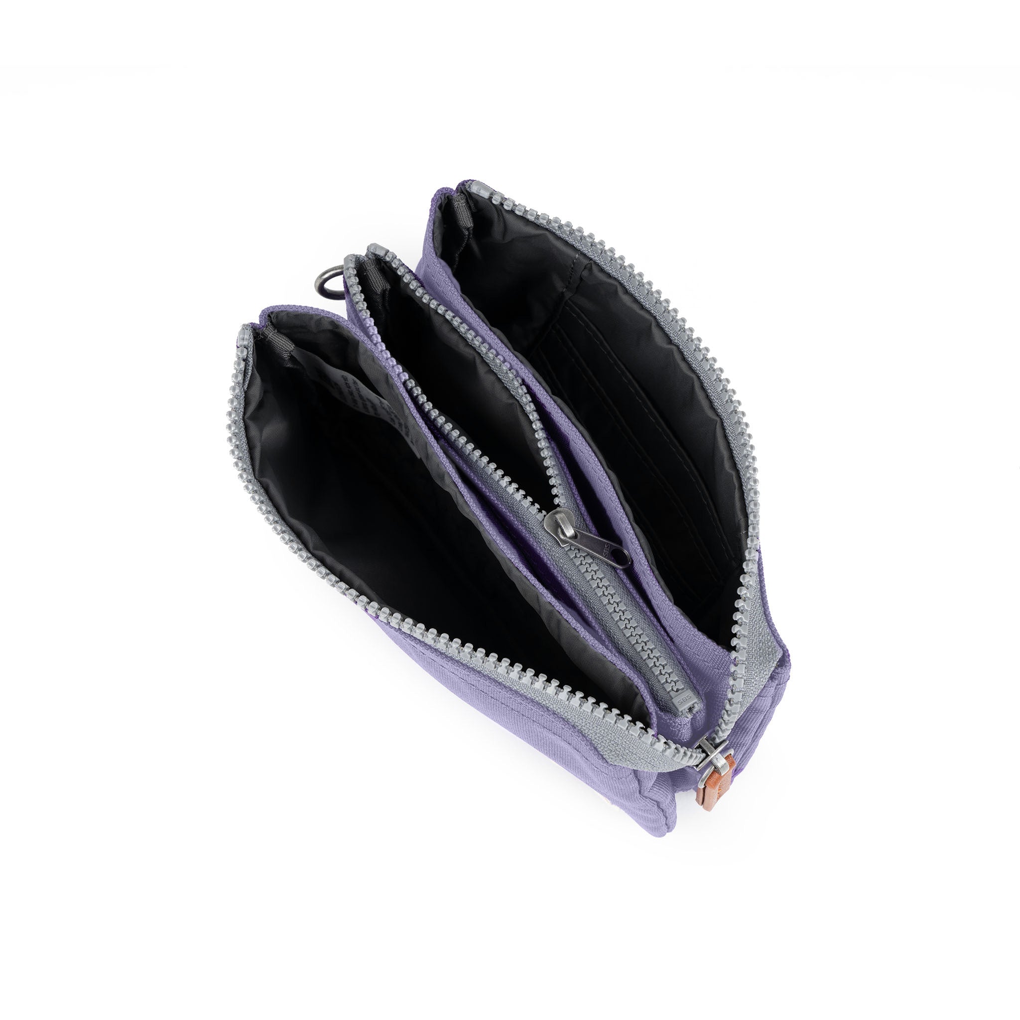 Eco-Friendly Lavender Recycled Canvas Crossbody Bag with Adjustable Wrist Strap - Perfect for Shopping, Travel & Everyday Use