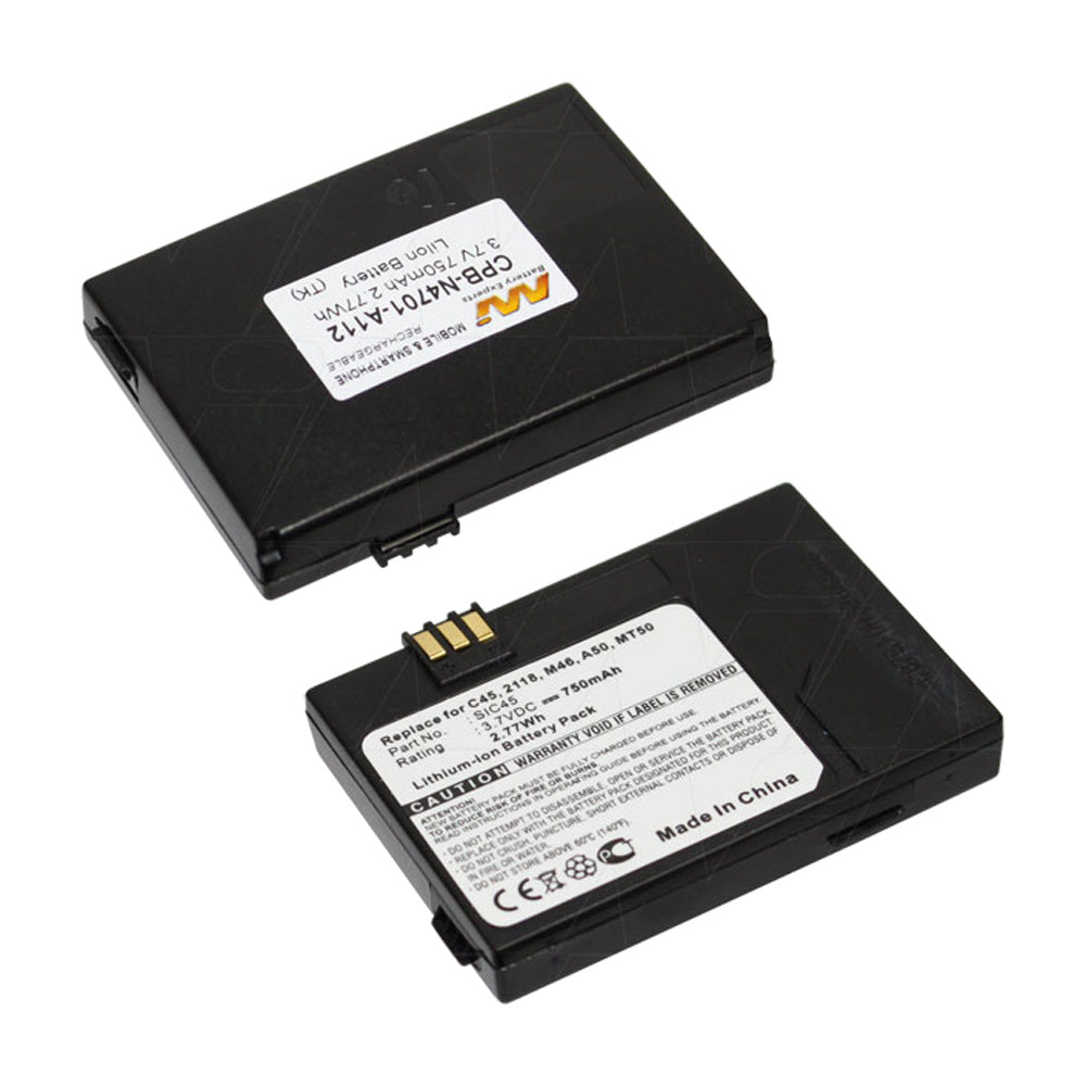 3.7V 750mAh Li-Ion Replacement Battery for Siemens Mobile Phones - Long Lasting Power for Everyday Use, Travel & Business