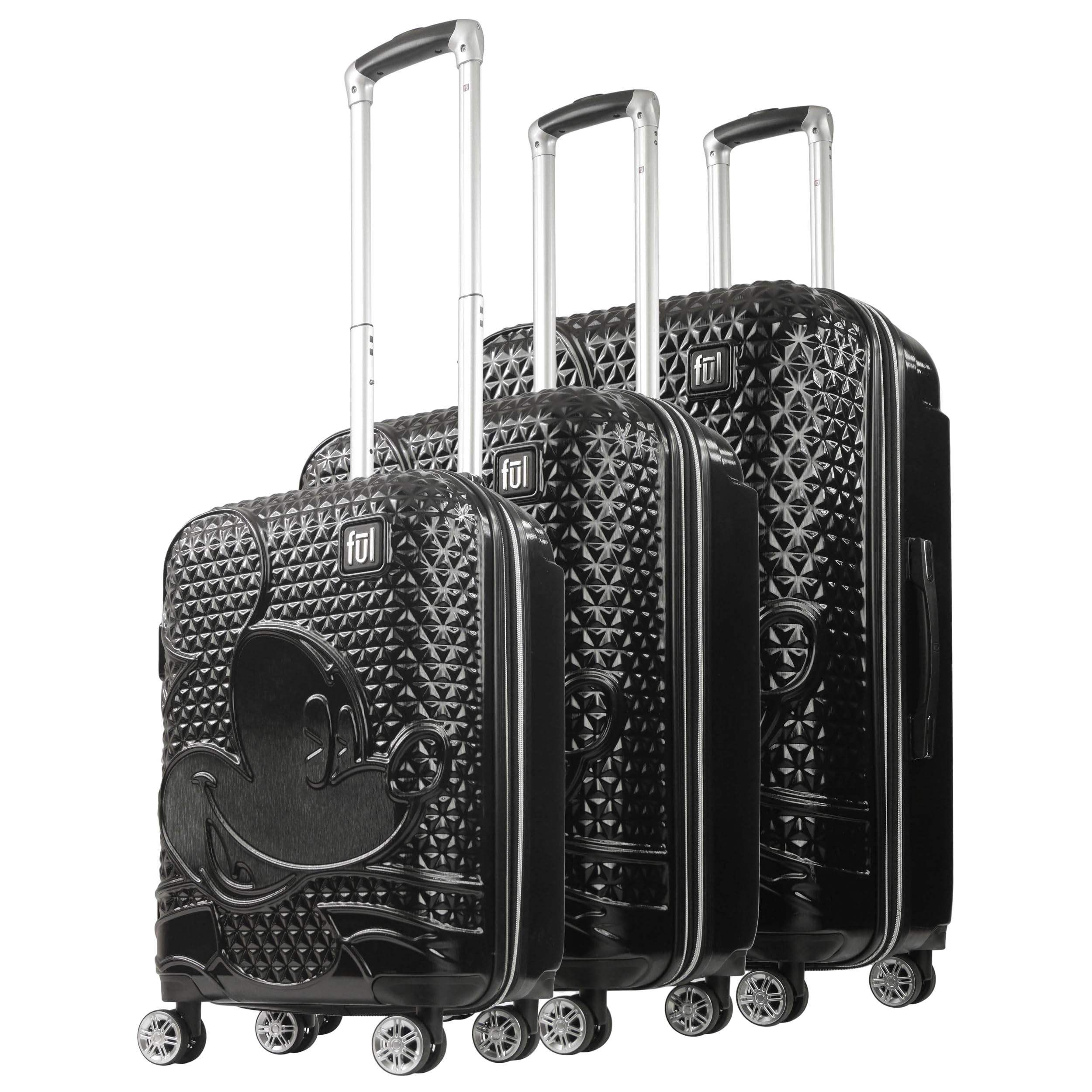 Disney Mickey Mouse 3-Piece Hardside Spinner Luggage Set - 21