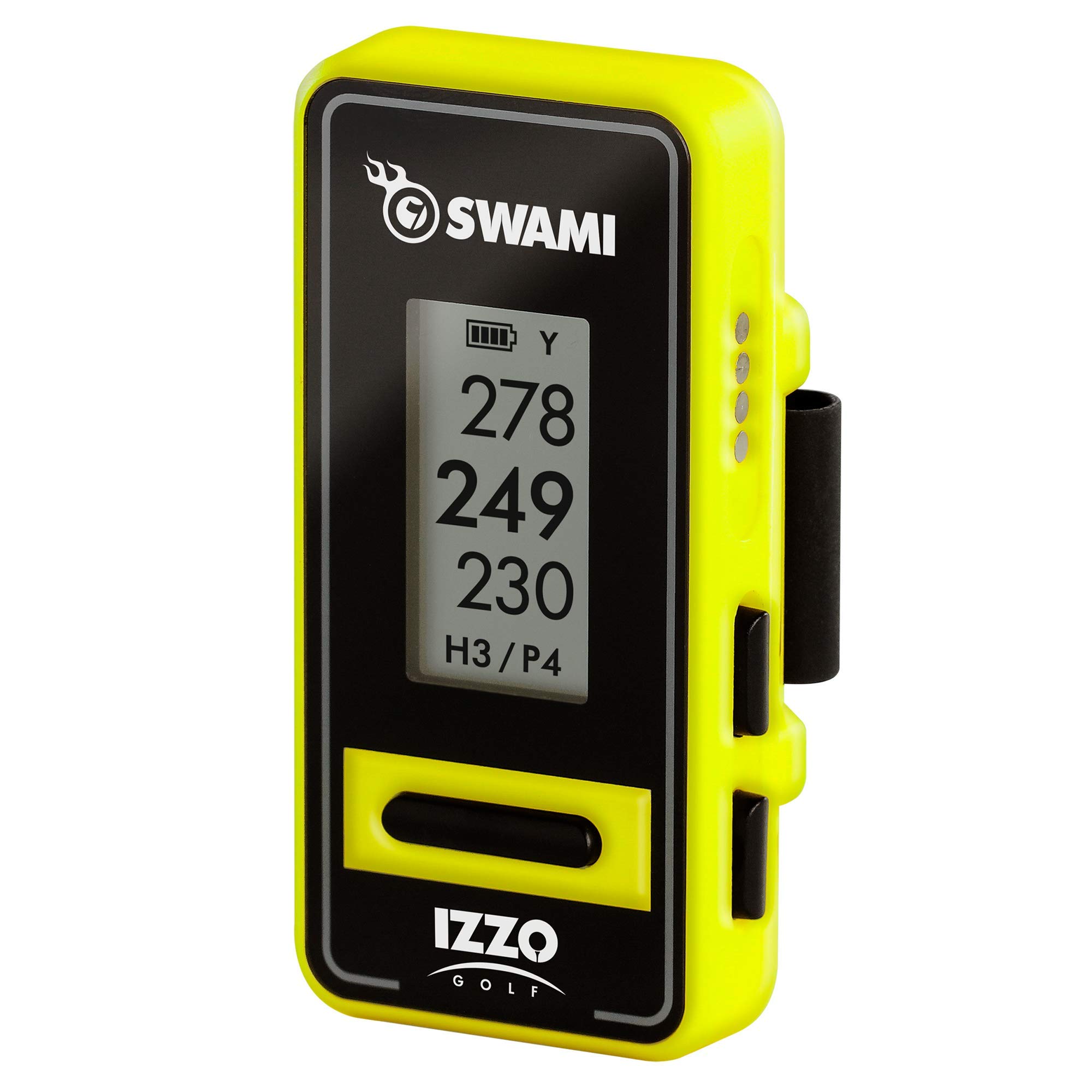 Izzo Golf Swami GPS with Voice - Yellow | On-Course Distance Tracker