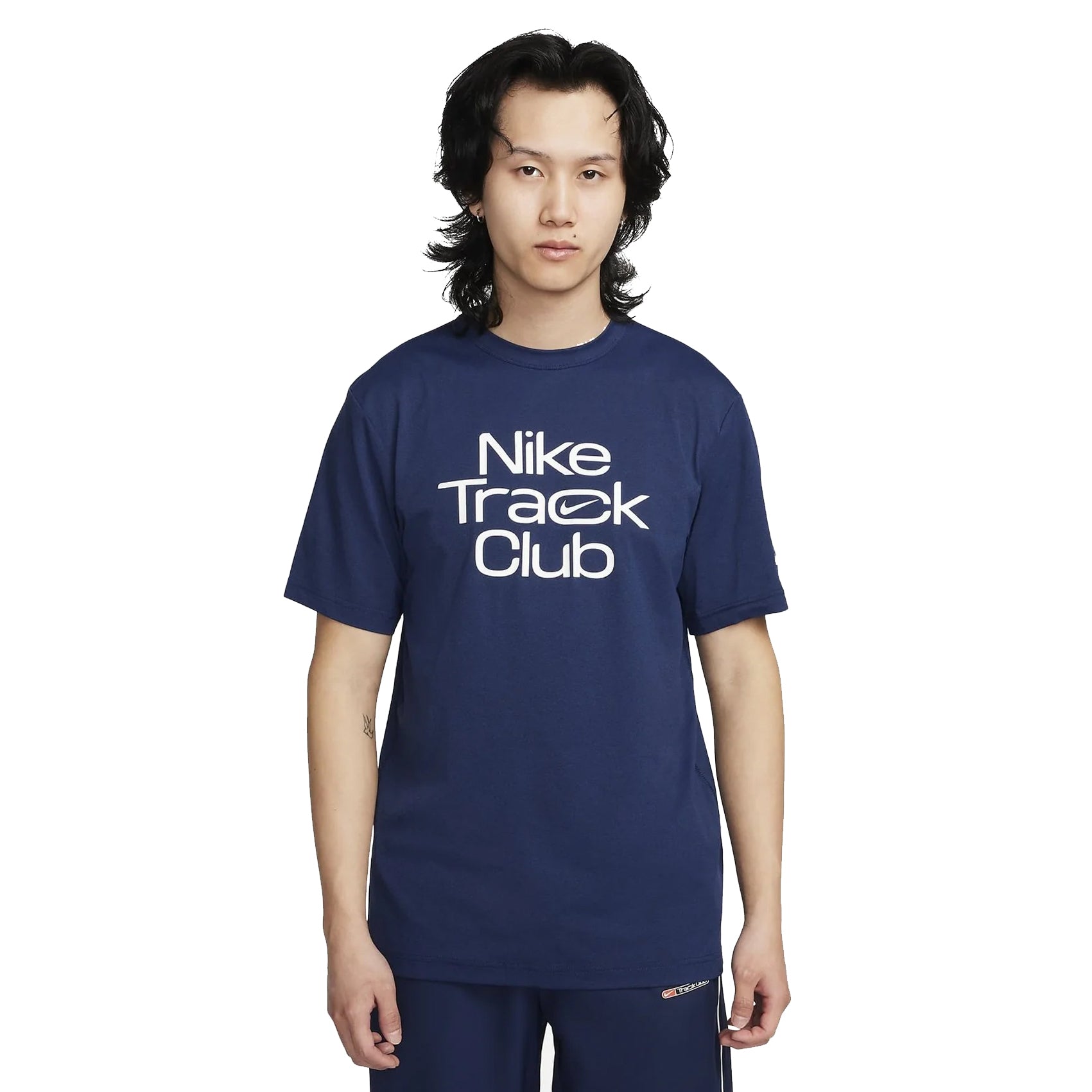 Nike Men's Dri-FIT Track Club Short Sleeve Running Shirt - Lightweight Moisture Wicking Athletic Top for Jogging, Gym Workouts & Outdoor Sports