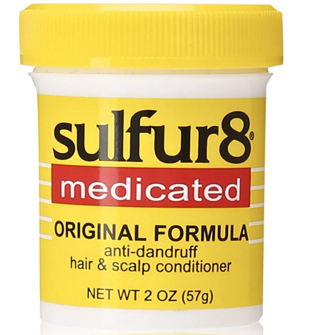 Sulfur 8 Medicated Hair & Scalp Conditioner 2oz - Dandruff Treatment for Itchy Scalp & Dry Hair - Yellow Formula for Men & Women - Perfect for Daily Hair Care & Scalp Relief