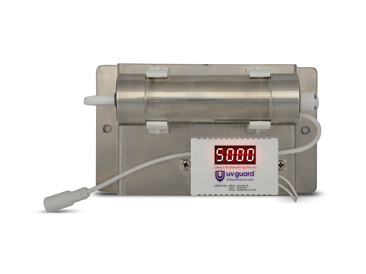 UV Guard LED Series Mini Caravan UV Water Purifier System - 4LPM Flow Rate for RV, Camping & Outdoor Water Disinfection
