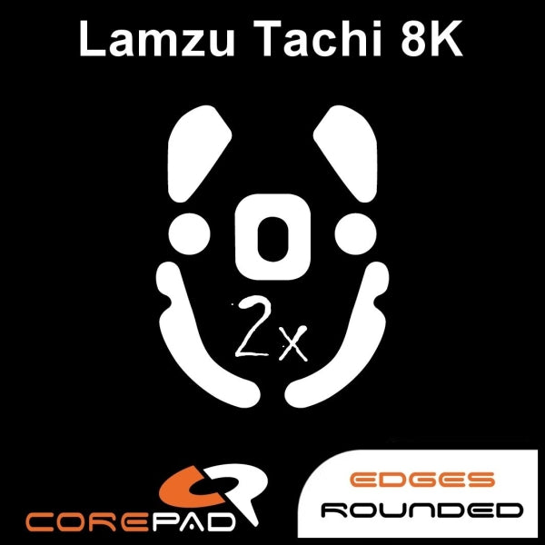 Corepad Skatez Mouse Feet for Lamzu Tachi 8K - Premium PTFE Glide Skates for Gaming Mice - Perfect for Esports, FPS & Competitive Gaming