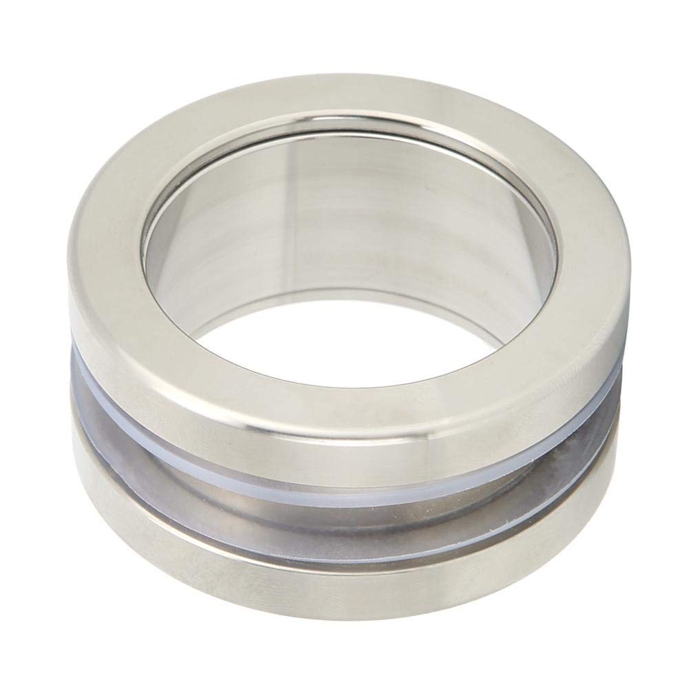 Delaman Stainless Steel Round Door Handle - Hollow Pull Knob for Bathroom Glass Sliding Doors & Cabinets - Durable Household Hardware Accessories (Perfect for Modern Home, Office & Commercial Spaces)