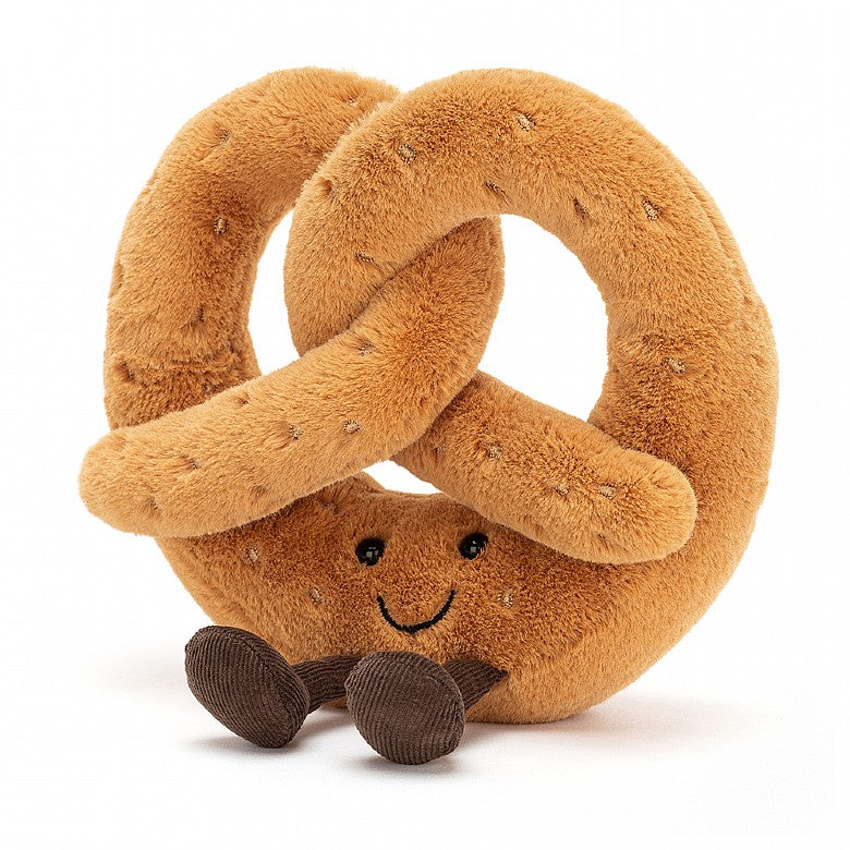 Jellycat Amuseable Pretzel Plush Toy - Soft & Cuddly Stuffed Pretzel for Kids & Adults - Perfect for Gifts, Decor, and Playtime Fun