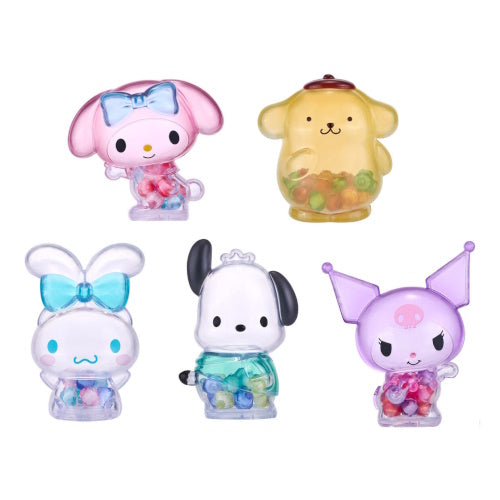 Sanrio Characters Crystal Bandai 3 Inch Mini Figure Set - Cute Kawaii Collectible Toys for Kids, Anime Fans & Gift Giving | Perfect for Display, Party Favors, and Home Decor
