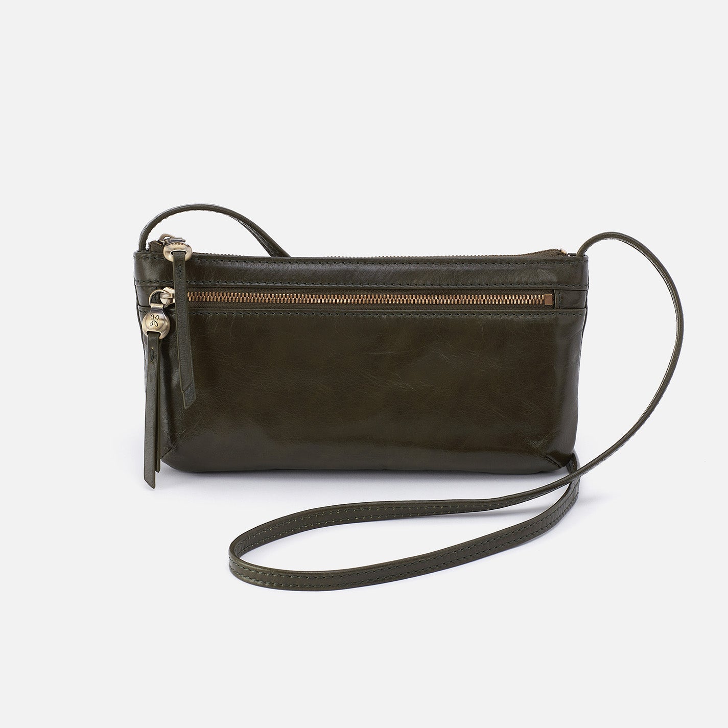 Premium Polished Leather Cara Crossbody Bag in Deep Moss - Stylish & Durable Handbag for Women, Perfect for Work, Travel & Everyday Use