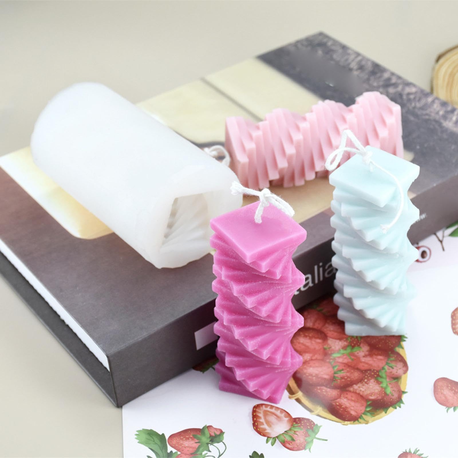 Fashion My Day® DIY Silicone Candle Molds - Handmade Candle Making Kit for Scented, Decorative & Aromatherapy Candles | Reusable Craft Molds for Home Decor, Gifts & Relaxation | Perfect for Holidays, Weddings & Spa Nights