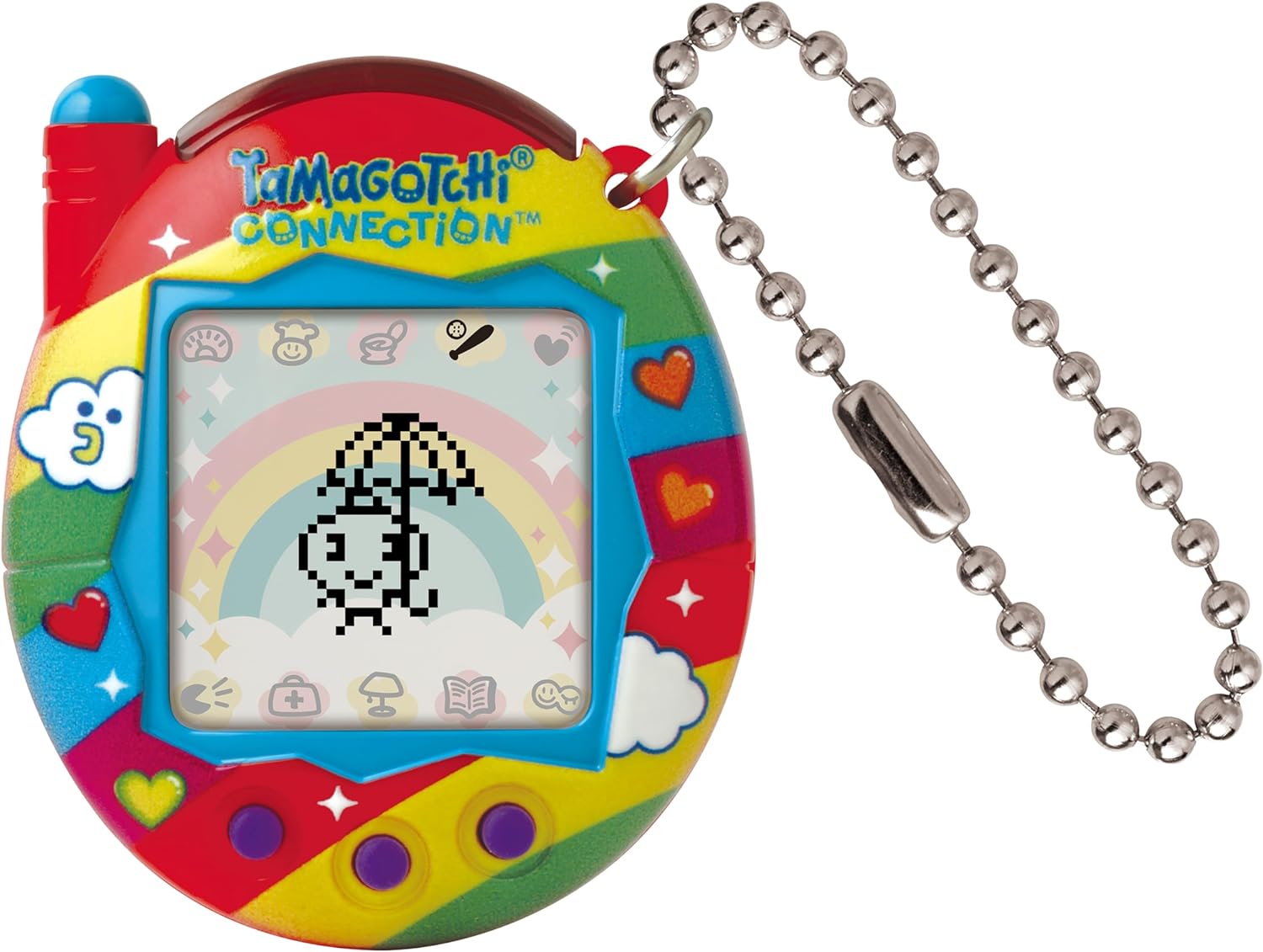 Tamagotchi Connection Virtual Pet - Rainbow Sky Edition | Interactive Digital Pet Game for Kids & Adults | Perfect for Travel, Gifts & Nostalgic Fun