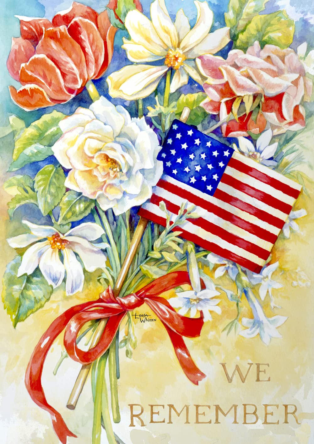 Toland Home Garden 111774 We Remember 12.5 x 18 Inch Decorative Garden Flag - Patriotic Memorial Day & Veterans Day Outdoor Decor for Porch, Yard, and Lawn