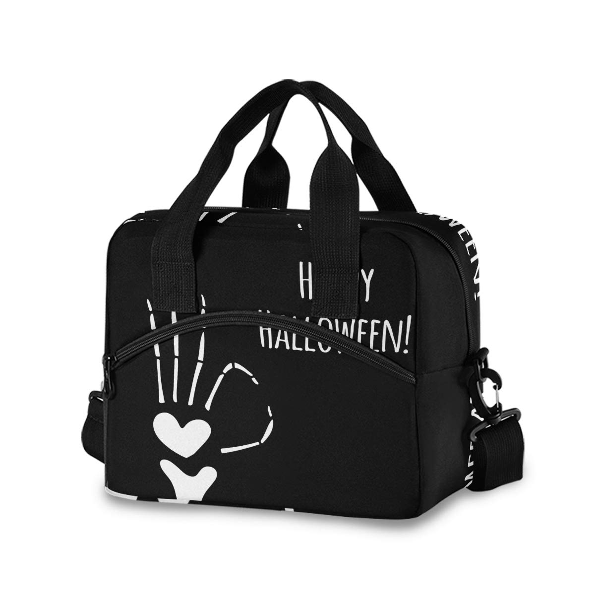 Halloween Spooky Insulated Lunch Bag for Women - Leakproof Lunch Box & Cooler Bag for Work, School, Picnics (907o) - Perfect for Office, Outdoor Activities & Halloween Parties