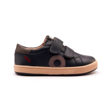 Old Soles Navy Double Velcro Sneakers for Kids - Comfortable Lightweight Walking Shoes for Boys & Girls - Perfect for School, Playground & Outdoor Activities