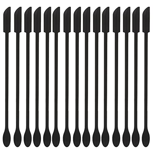 Double Sided Silicone Beauty Spatula - 15PCS Mini Makeup & Kitchen Scraper for Cosmetics, Jars, Bottles | Perfect for Makeup Artists, DIY Skincare & Home Cooking