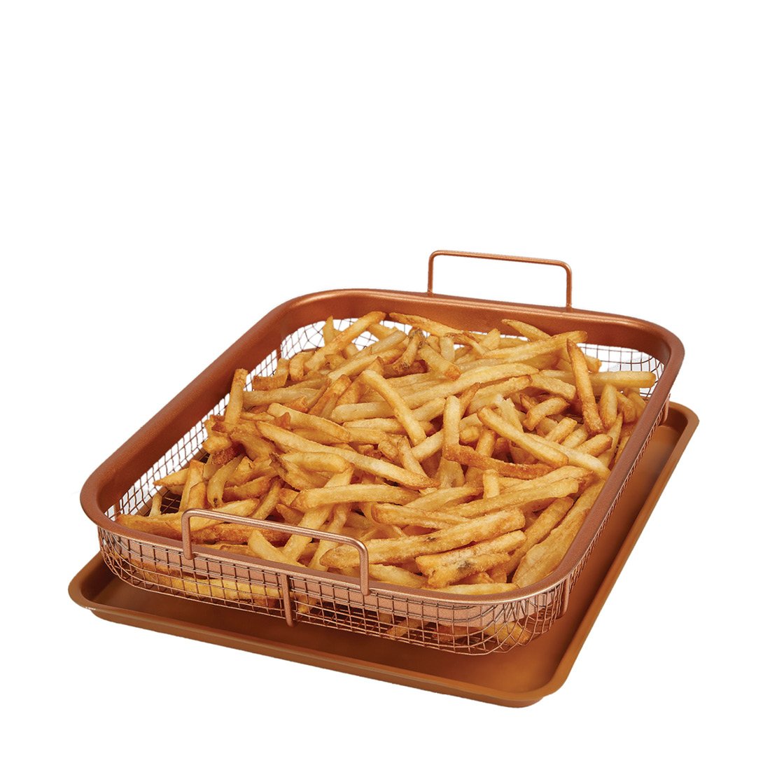 Copper Chef Non-Stick Baking Sheet & Air Fryer Basket Set - 13.4