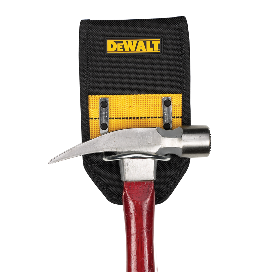 DeWalt DG5139 Heavy Duty Hammer Holder - Durable Tool Belt Clip for Construction, Carpentry & DIY Projects - Secure Hammer Storage for Professionals & Handymen